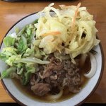 甲斐のうどん まる - 料理写真:肉天うどん