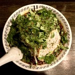 スパイス・ラー麺 卍力 - ＜2017年12月再訪・28回目＞スパイスラーメン・もやし・パクチー・1,030円