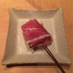 串揚げ 依知川 - 生ハムとチーズ