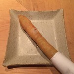 串揚げ 依知川 - アスパラ肉巻き