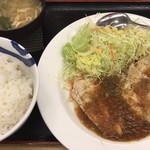 Matsuya - 鶏ささみステーキ定食 ¥650