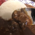 ギャラリーレストラン ハンバーグ工房 古賀 - ビーフ肉は３切れ確認