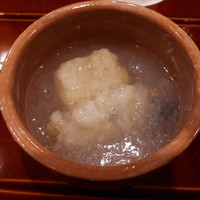 津の守坂 小柴 - 牡蠣と銀杏豆腐のみぞれ餡かけ
