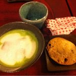 i-cafe 妙真寺 - 抹茶カプチーノとラスク