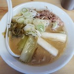 味噌ぶりNoodle みやみや - 限定「南三陸ネギのトロ肉味噌ラーメン+ネギ１０００円」