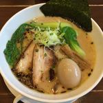 麺屋 奥右衛門 - 塩白湯麺  味玉トッピング