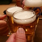 こづち - 先ずは生ビールでカンパーイ‼️