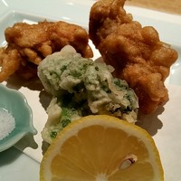 旬魚 左阿彌 錦店 - アンコウの唐揚げ