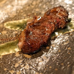 柳家 - 鹿のサーロイン　粒マスタードで