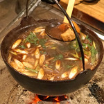 柳家 - 熊の味噌仕立て鍋