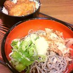 杉津パーキングエリア（上り） フードコート - ソースカツ丼　越前おろしそば