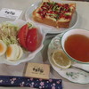 中央茶廊 - 料理写真:ピザトーストセット 850円　(2017.12)