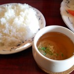 じれっ亭 - ライスとスープ
