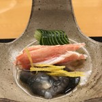 割烹 とよだ - ズワイと海鼠の酢の物