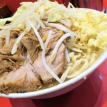 ラーメン二郎 - ラーメン＋野菜チョイ増しニンニク増し増し