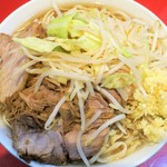 ラーメン二郎 - ラーメン＋野菜チョイ増しニンニク増し増し