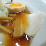 麺屋ぶんま - 鶏ガラベースのスープ