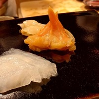 日本橋蛎殻町 すぎた - カワハギ。アオヤギ