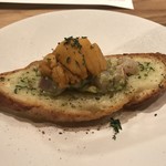 洋食 川ぎし - 宮城 メカジキとアボガドのタルタル雲丹