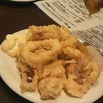 サントレス - イカリングの天ぷら。中はとても柔らかく、本当に絶品でした☆