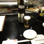 のぶ寿し - 瓶ビール(中瓶) 税別700円　(2017.12)