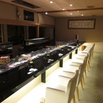 のぶ寿し - カウンター席