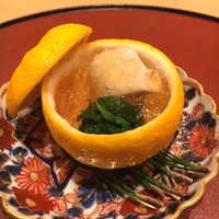 是しん - 蕪で巻いた白子に出汁のジュレ