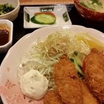 花のれん - カキフライ定食。