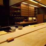 寿司 中川 - 店内　カウンター
