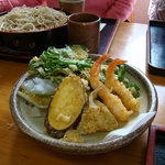 生蕎麦 新富 - てんぷら盛り合わせ