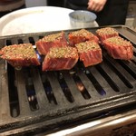 焼肉 一力 - ヒレ角切り 1400円