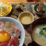 本鮪と真鯛の漬け丼