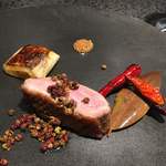 イチリン ハナレ - シャラン産鴨に四川唐辛子と山椒 