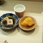 日本橋蛎殻町 すぎた - 【ツマミ】あん肝、数の子、貴醸酒