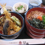 奥出雲 そば処 一福 - 姫天丼セット950円