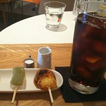 Cafe De Dango - C普通のだんごｾｯﾄ(水出しｱｲｽ珈琲+自家製みたらし･こしあん･抹茶あん)853円