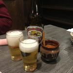 Kushiyakitei Negi - 中瓶ビール480円