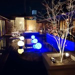 びわこ緑水亭 - イルミが綺麗な足湯