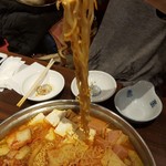 Koriandainingu Richouen - プデチゲ鍋　ラーメン美味しい