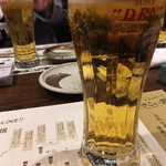 Warayakiya - 生ビール（アサヒスーパードライ）