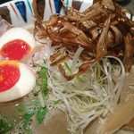 鶏Soba 座銀 - 煮干し吟醸nigori+味タマ♪