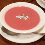 ガネーシュ - 季節のディナーコース(4629円・外税)のビーツのポタージュ クミン風味