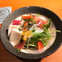 京風鉄板 はせ川 - 京豆腐と生ハムサラダ！