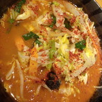 伝丸 - 辛味噌野菜らーめん \830