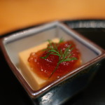 日本料理 幸庵 - あん肝も豆腐ジュレがけ