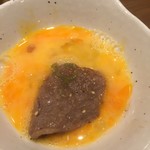 焼肉 鶯谷園 - 171118土　東京　鶯谷園　特上ランプは卵を付けて
