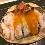 あま木 - セイコガニの蒸したお寿司