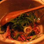 Bar MICHIya - 黒毛和牛のユッケ