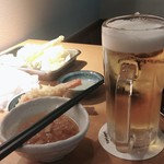 神田 つけ蕎麦 わびすけ - 天ぷら➕お蕎麦➕お酒2杯っていうメニューもあります  ※この写真とは異なります