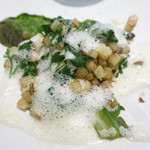 北海道三野農園産蕪のリゾット　ロメインレタス　大麦　濃厚チーズ